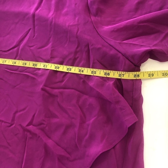 Avenue Studio Women’s Hanna Magenta V-Neckline Layered Top Plus Size 26/28 - Picture 9 of 15